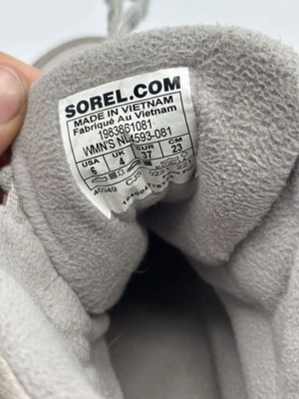 Sorel Kinetic RNEGD Sport Boot Dove, Peach Blossom Waterproof Winter US 6 EU 37